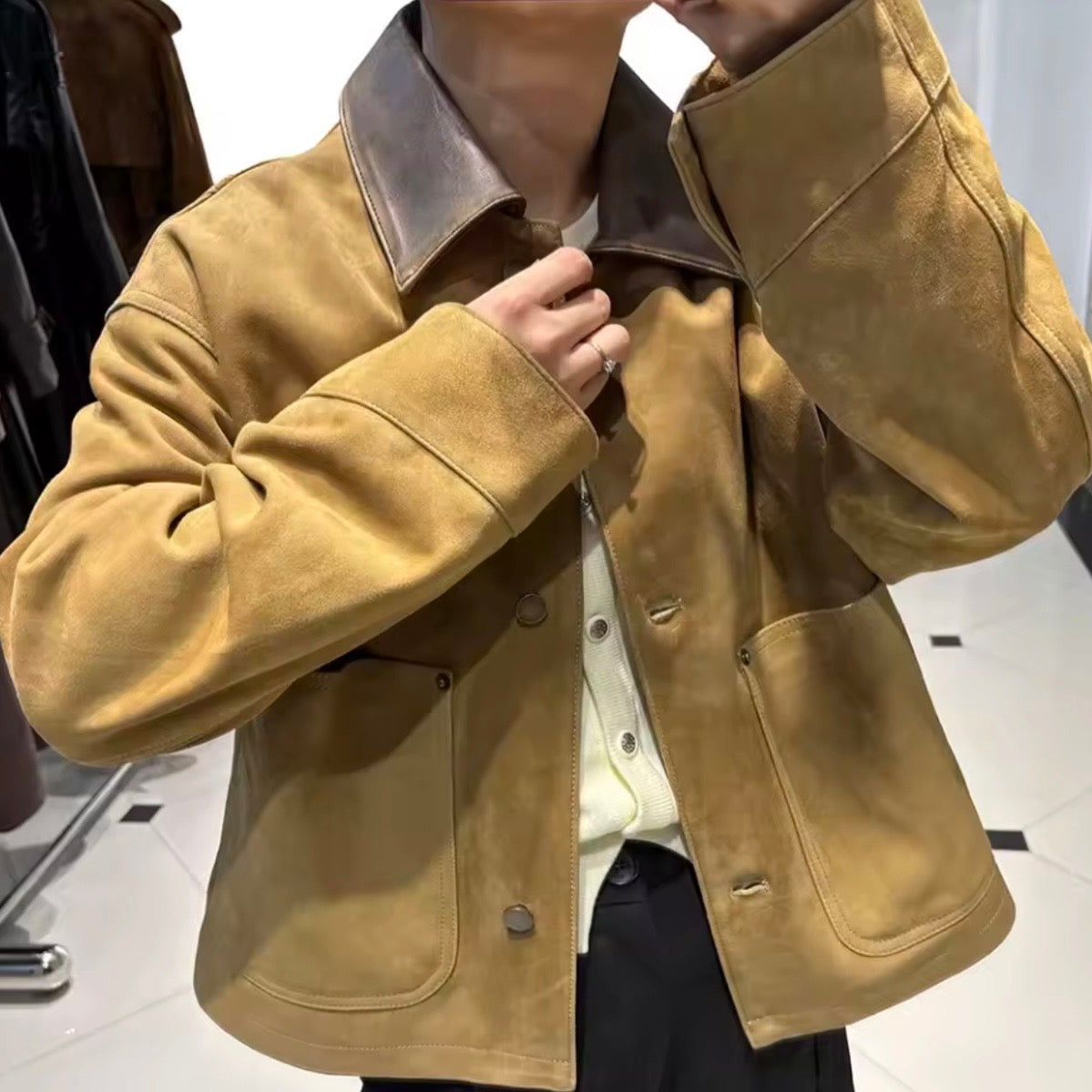 Joni suede barn jacket