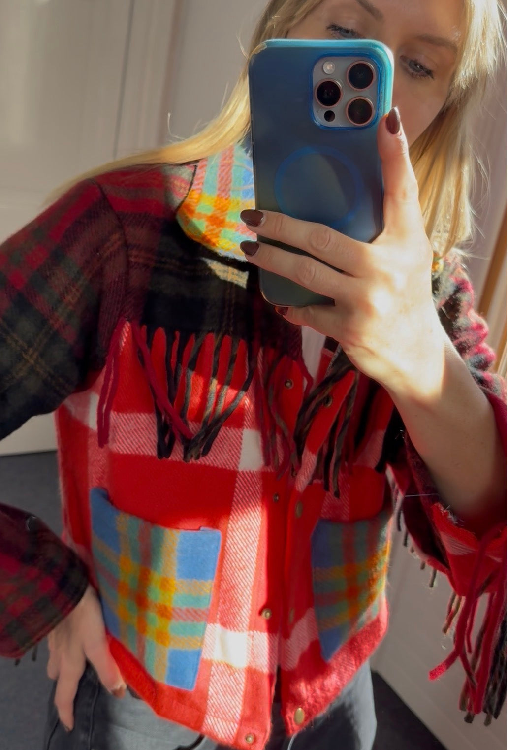 The Ballater reworked tartan jacket (M)