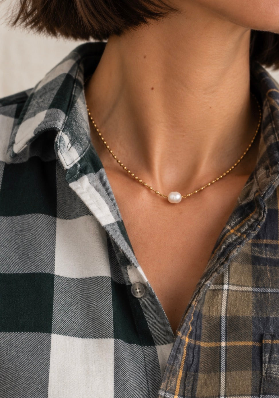 The Kelso reworked check shirt (S)