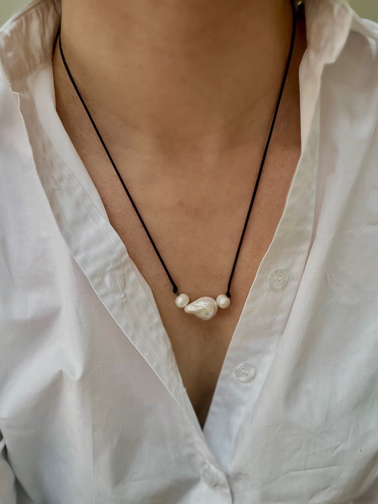 Cate triple baroque pearl  necklace PRE-ORDER