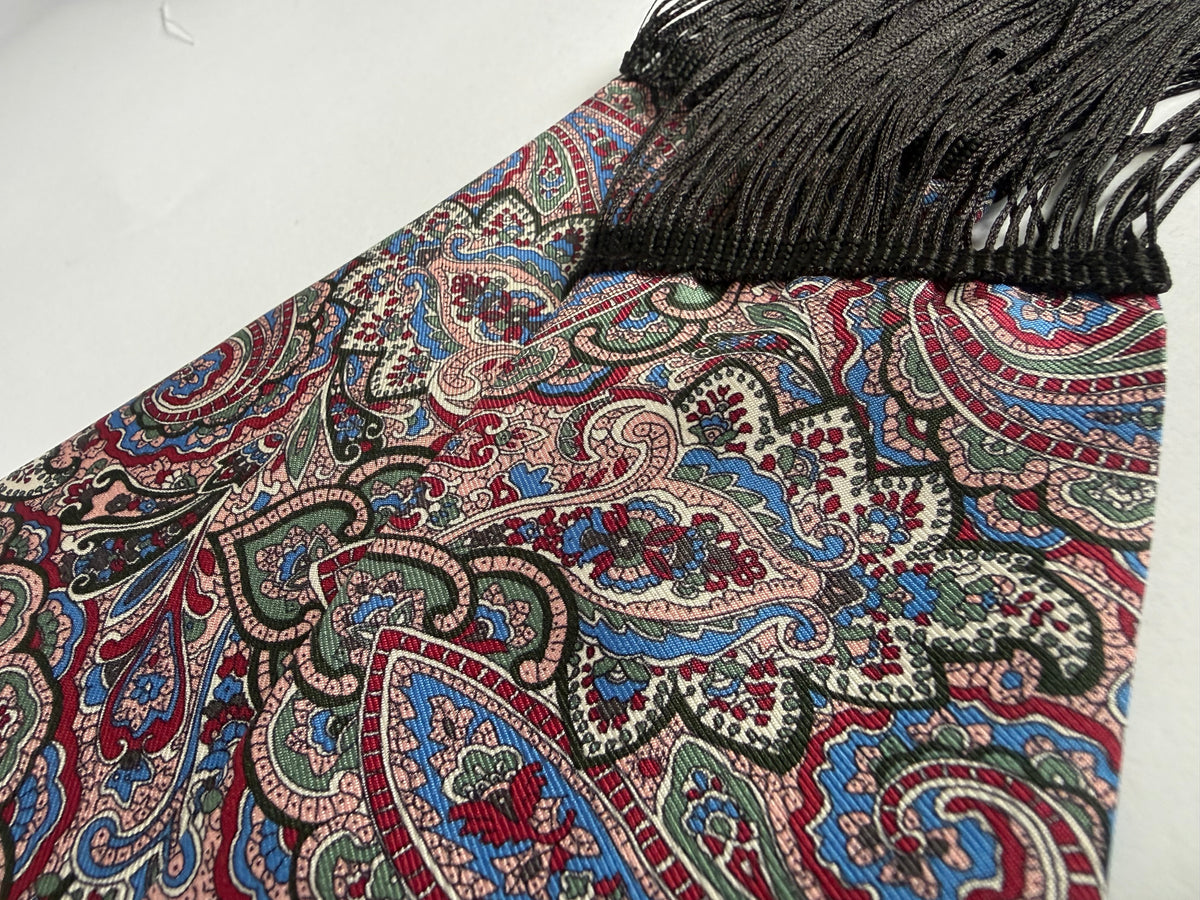 Liberty silk twill tassel scarf- PRE ORDER DISPATCH DUE