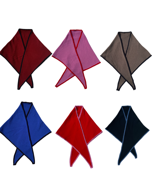 Klein blue ‘Morven’ large Triangle Scarf