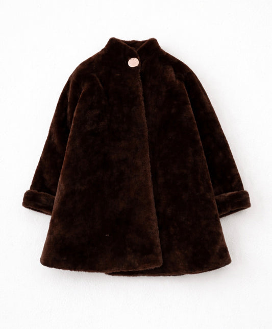 Carrie vintage luxury chocolate faux fur