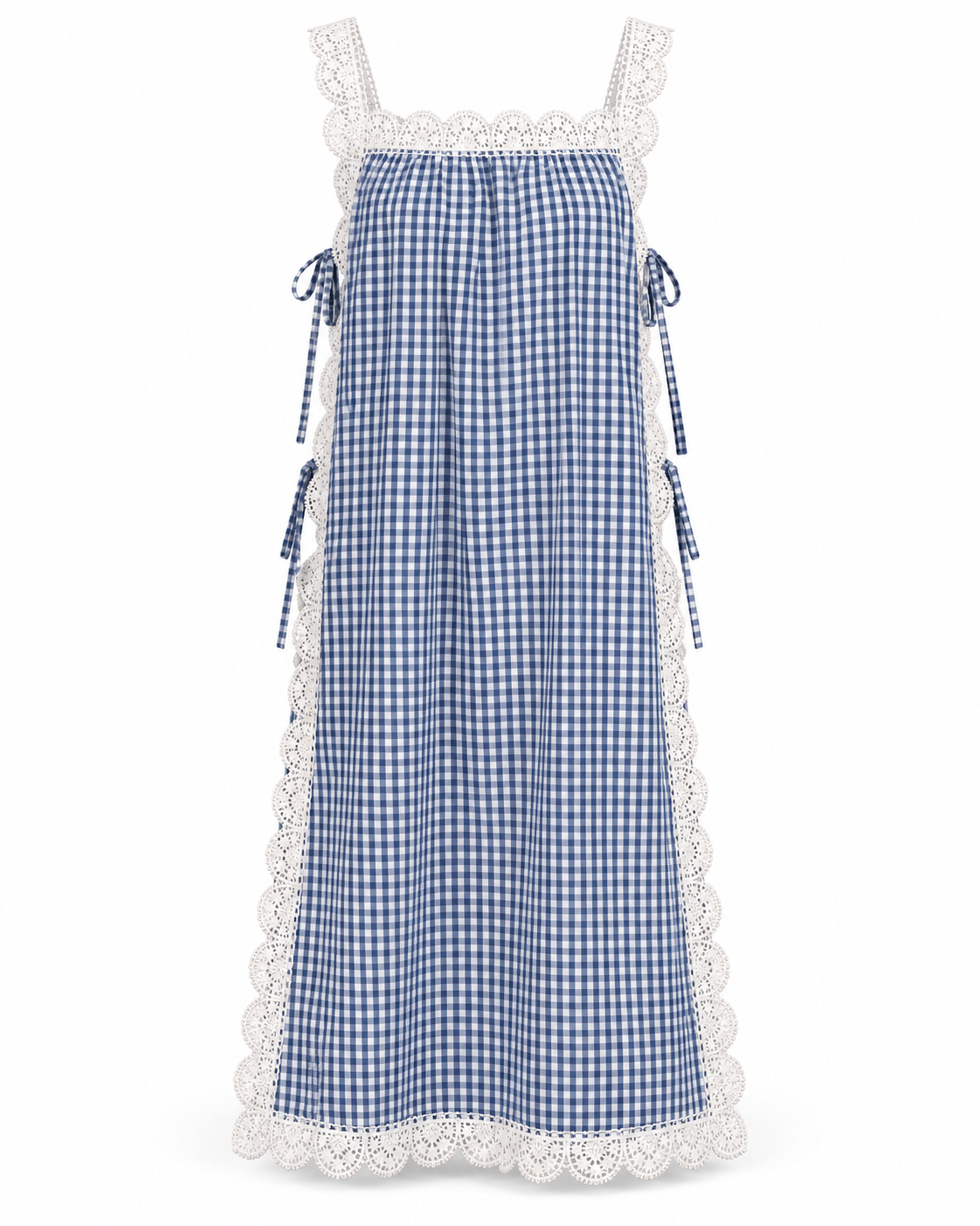 Skye Gingham Pinafore Dress