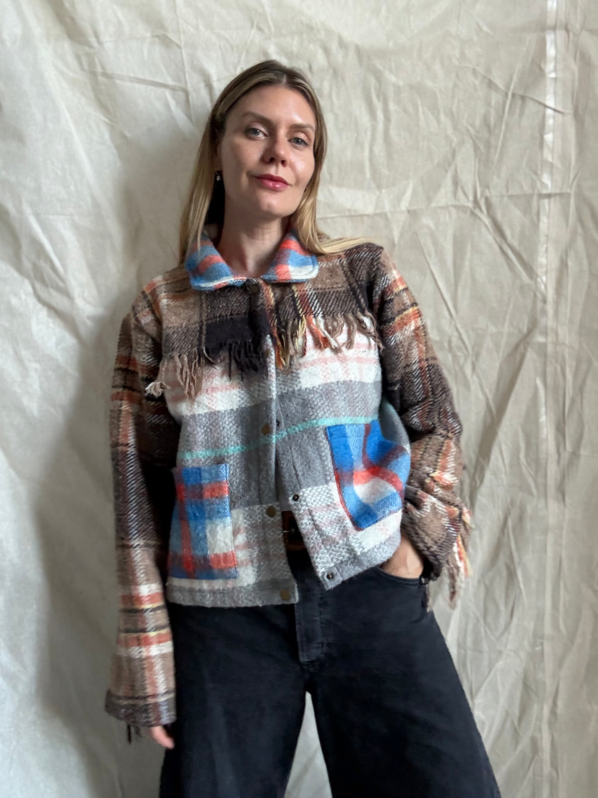 The Kintyre reworked tartan jacket (XL)