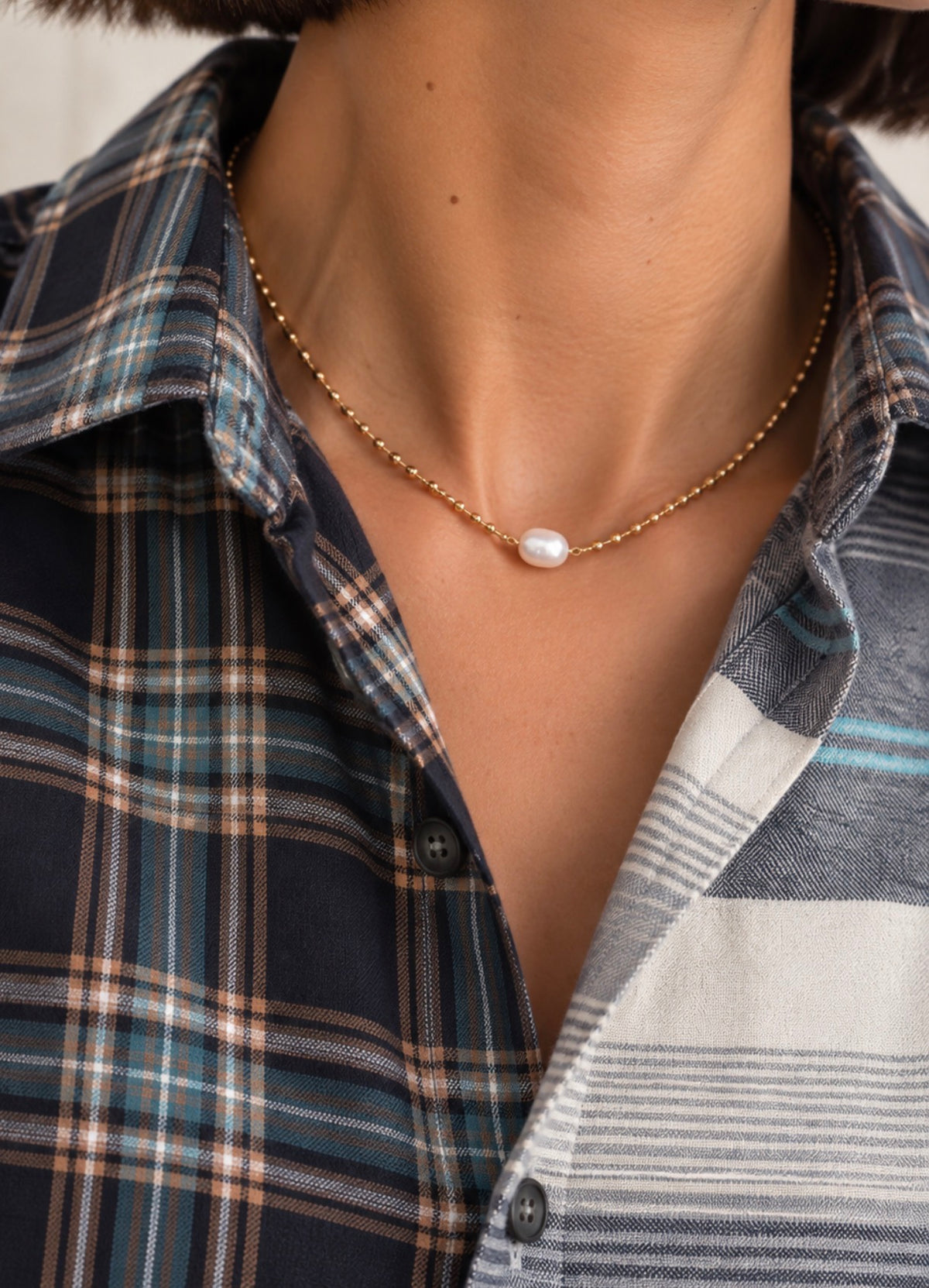 The Stillwater reworked check shirt (S)