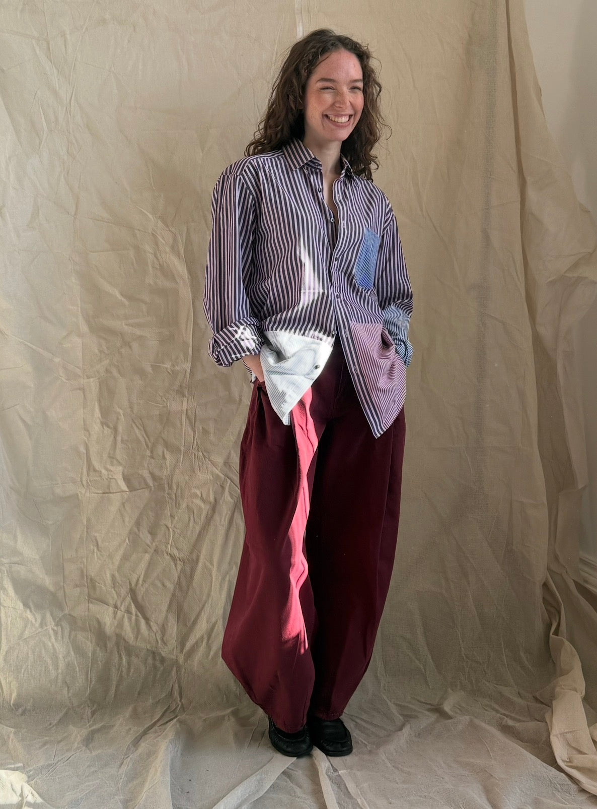 The Columbia stripe reworked shirt