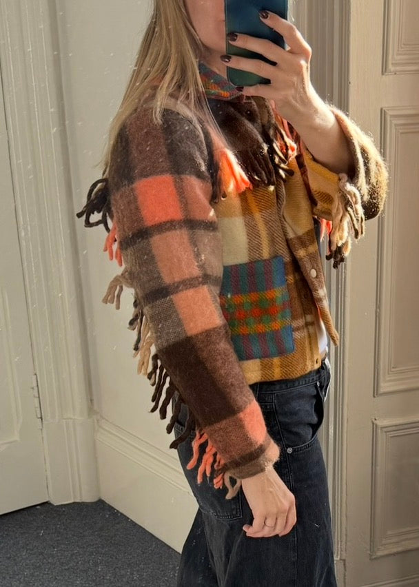 The Dunvegan reworked tartan jacket (S)