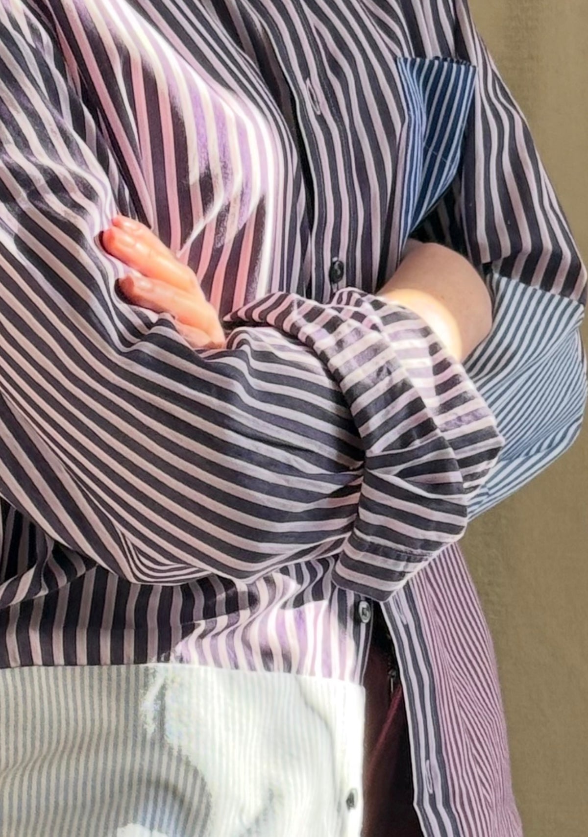 The Columbia stripe reworked shirt