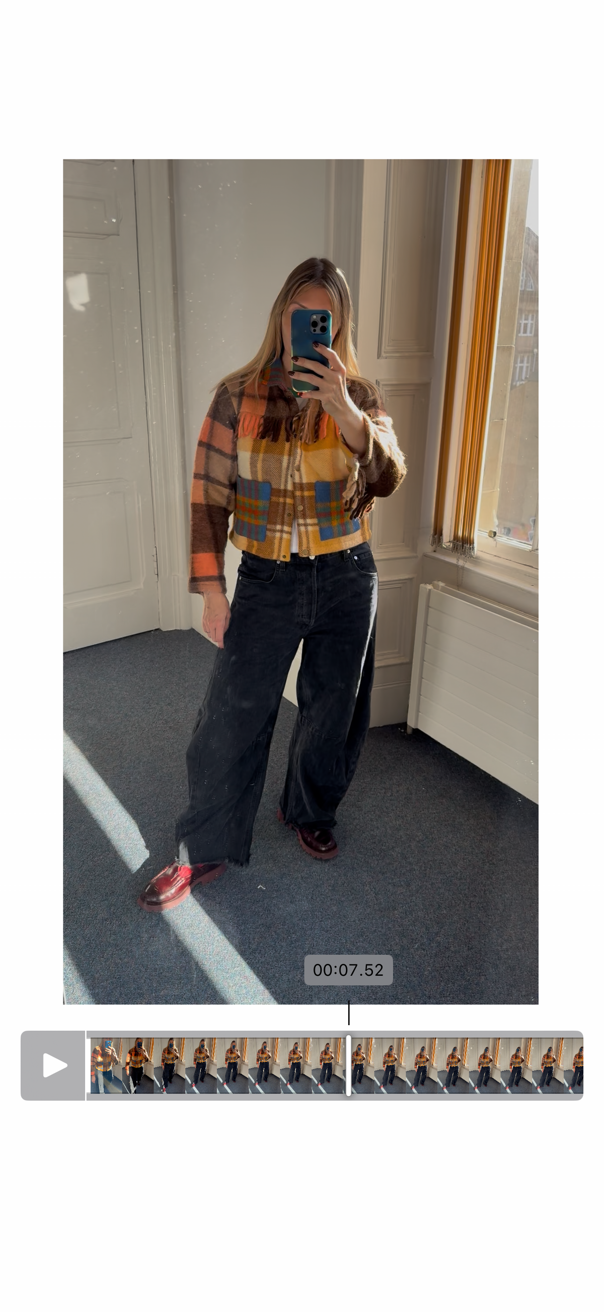The Dunvegan reworked tartan jacket (S)