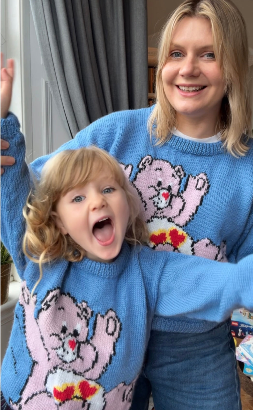 Care Bear Jumper - hand knitted in the UK (adult)