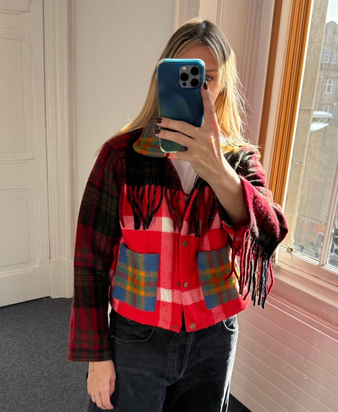 The Ballater reworked tartan jacket (M)