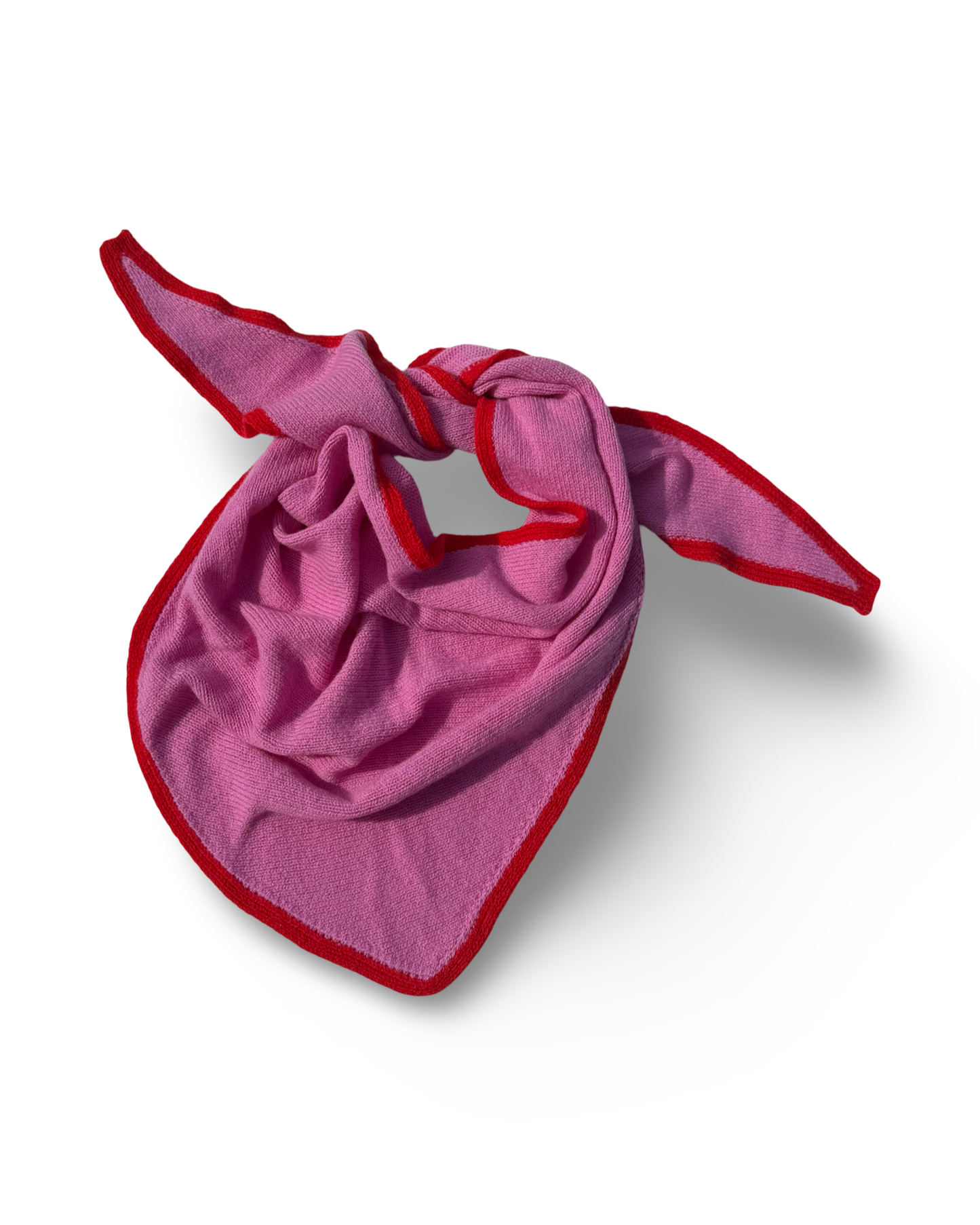 Lipstick pink Morven Triangle Scarf