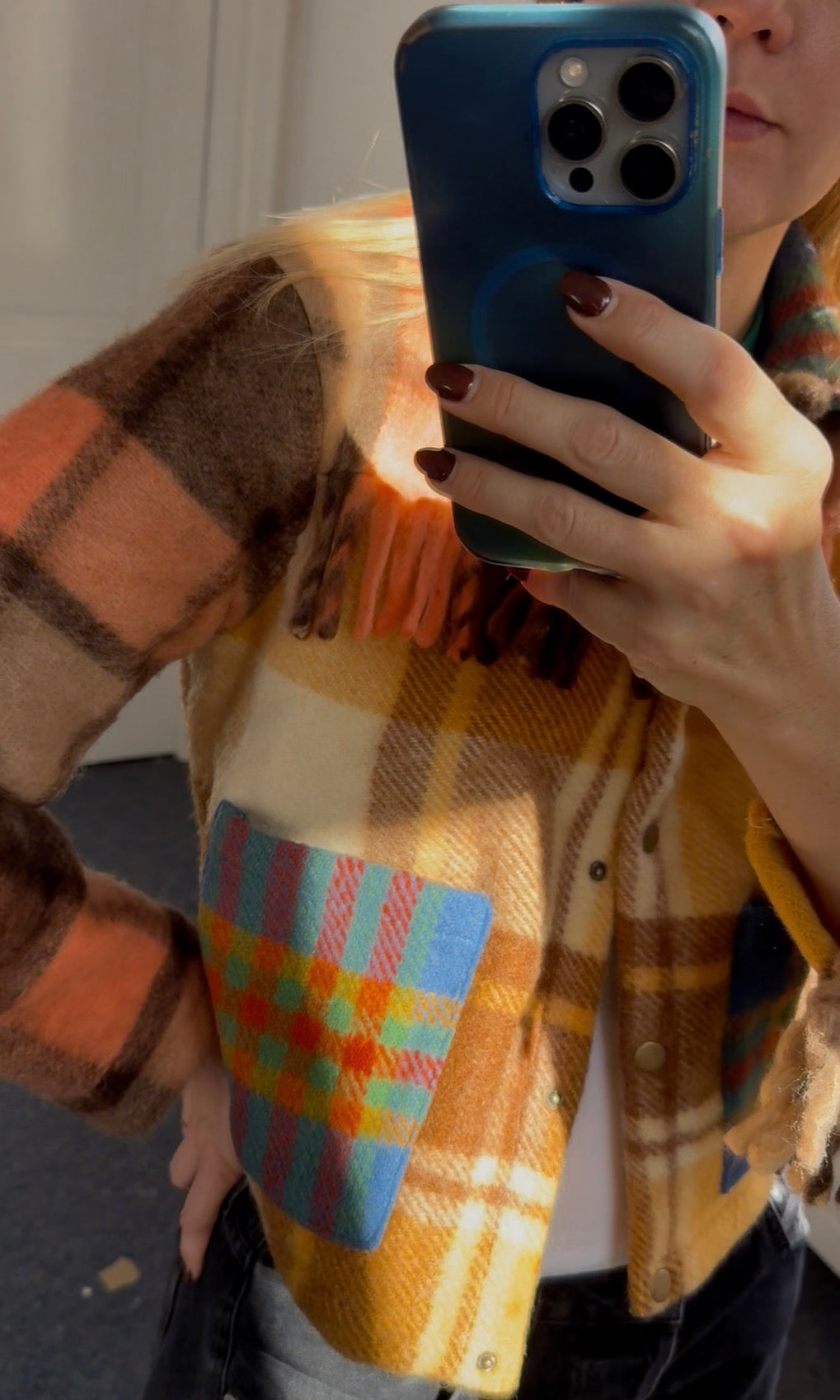 The Dunvegan reworked tartan jacket (S)