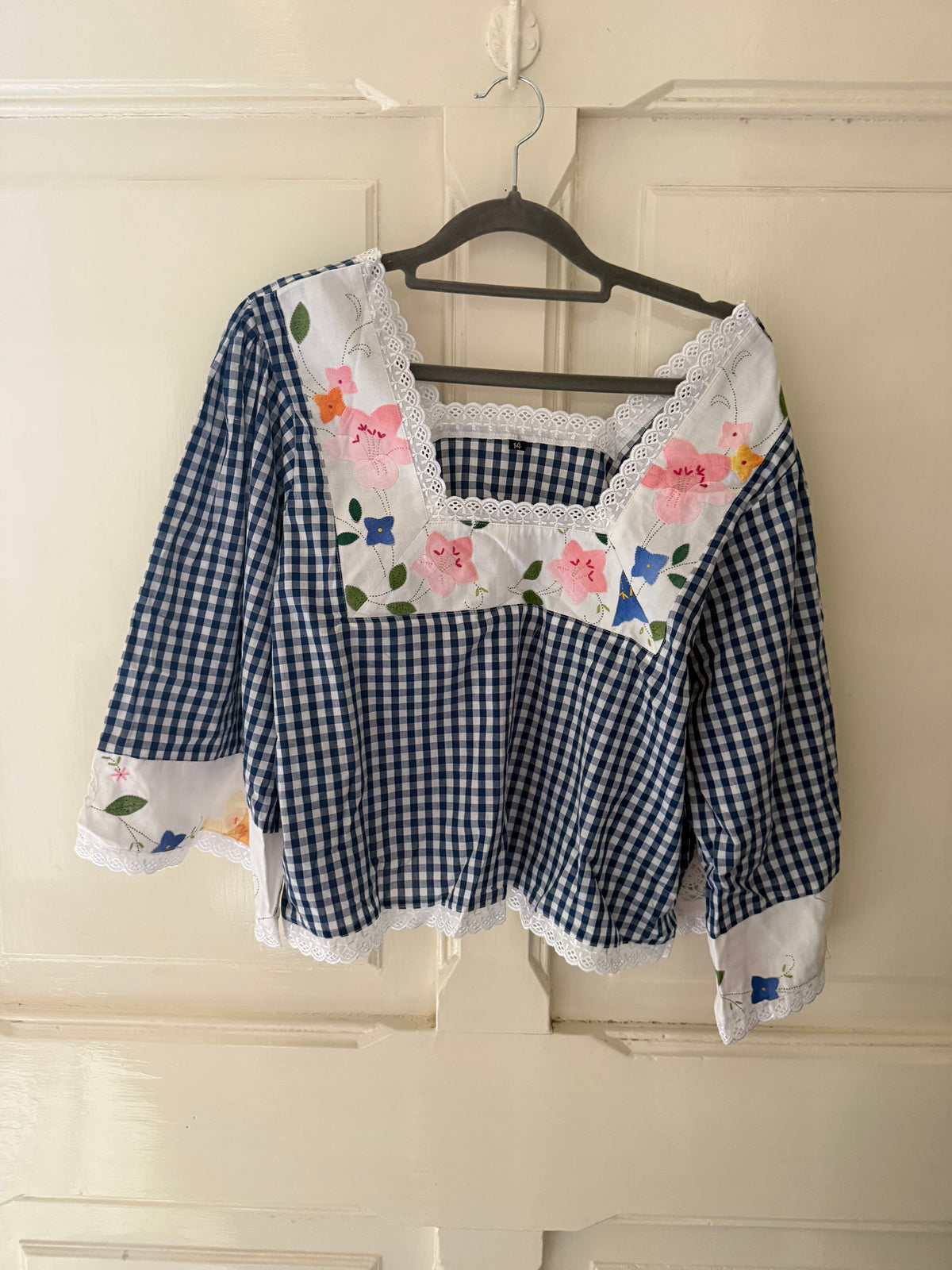 The Cass square neck embroidered size 14
