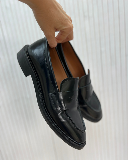 & Other stories black box leather loafers