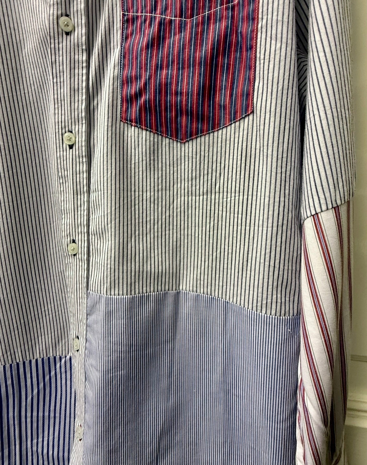 The Bleeker stripe reworked shirt