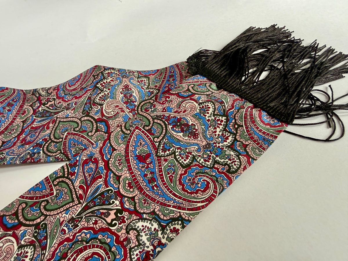 Liberty silk twill tassel scarf- PRE ORDER DISPATCH DUE