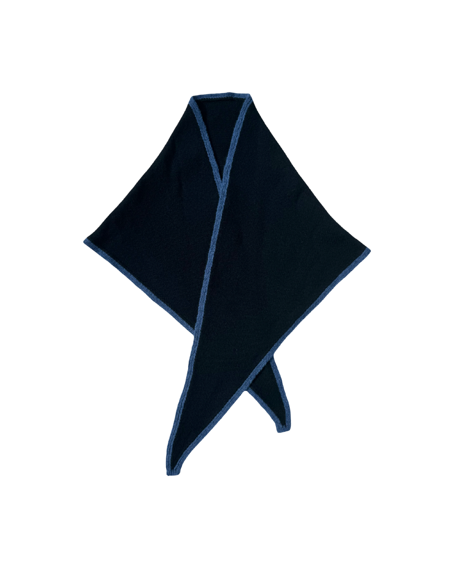 Navy blue ‘Morven’ large Triangle Scarf
