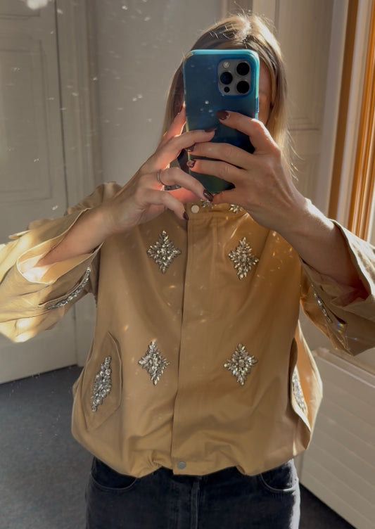 Gigi bejewelled bomber- PRE-ORDER