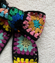 Load image into Gallery viewer, Liquorice All Sorts crochet hair bow