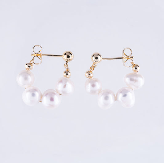 Freshwater Pearl Hoop earrings