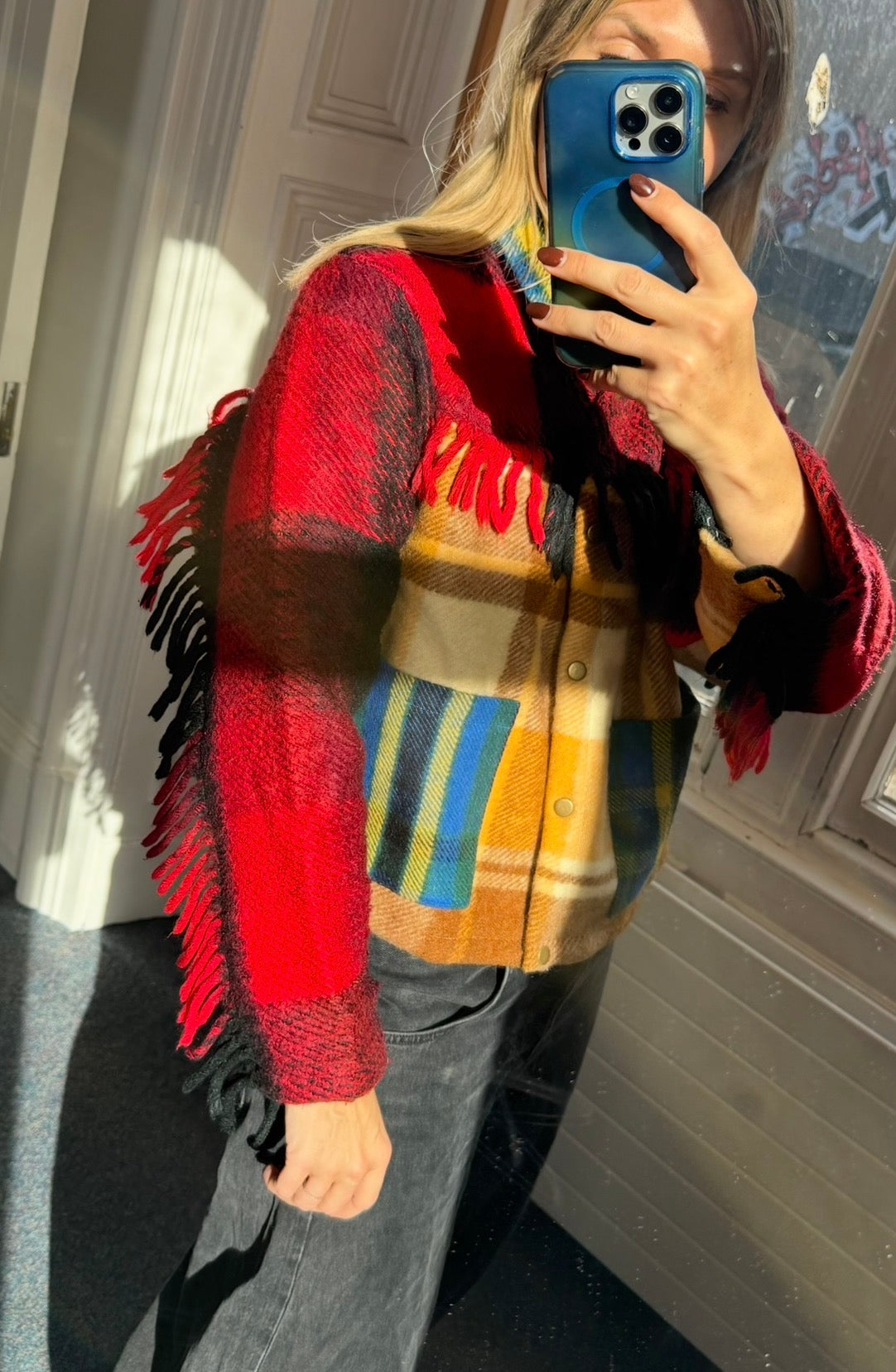 The Rothesay reworked tartan jacket (size L)