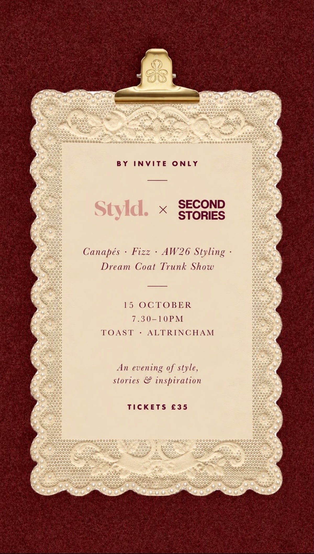 Styld. x Second Stories: An Evening of Style, Stories & Inspiration