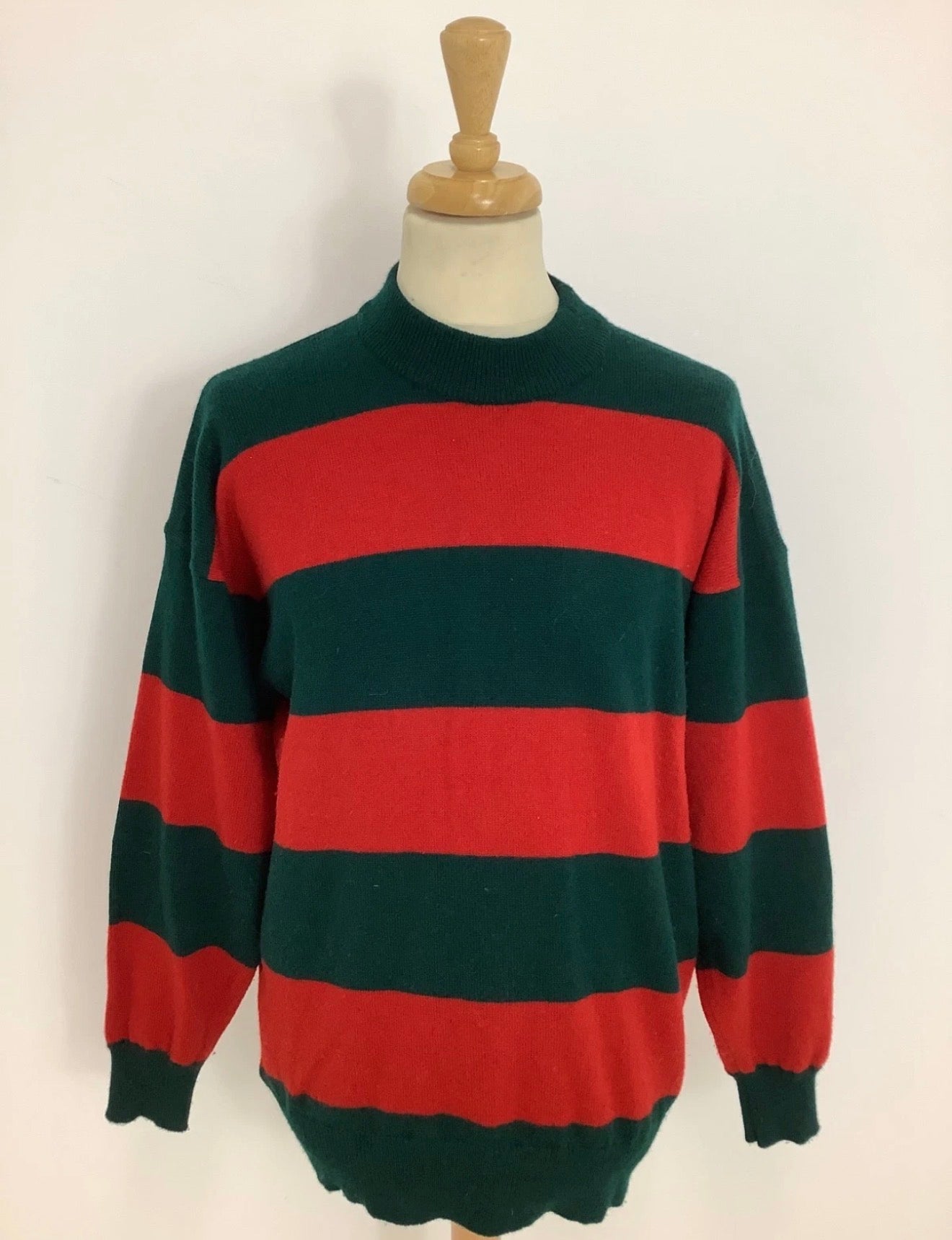 90s lambswool bold stripe jumper