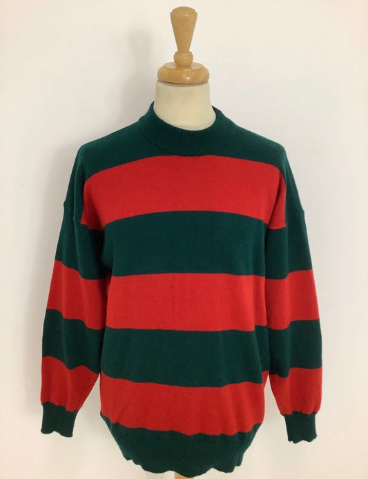 90s lambswool bold stripe jumper