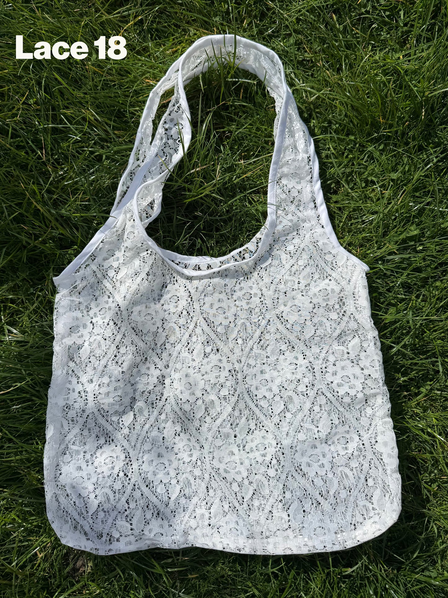 Vintage lace tote
