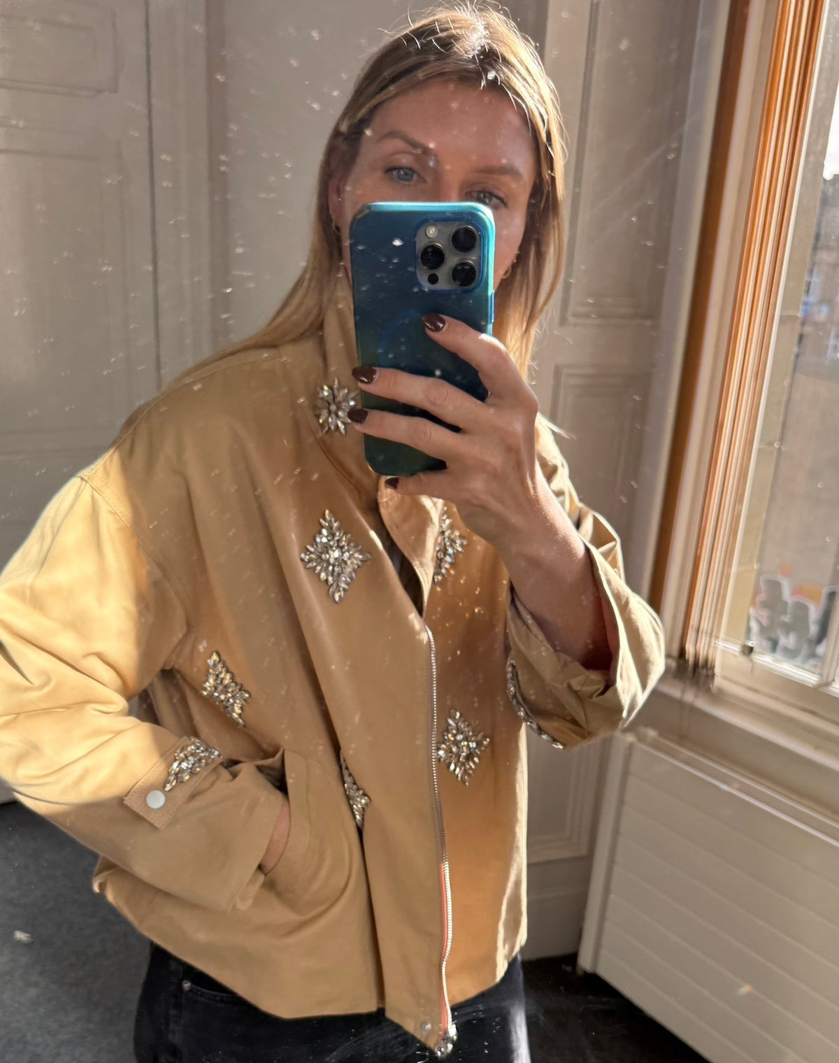 Gigi bejewelled bomber- PRE-ORDER