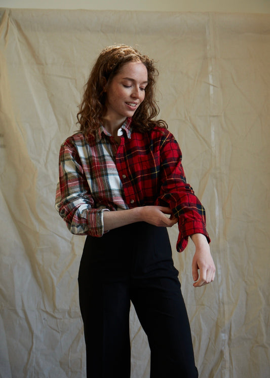 The Marlow reworked check shirt (L)