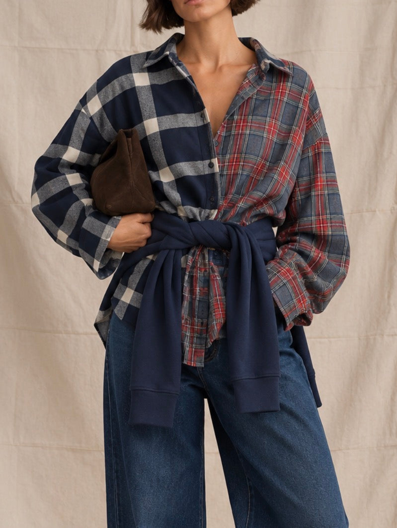 The Ashland reworked check shirt (S)