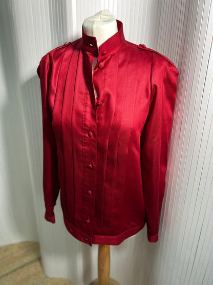 Red Alexon size 12 pleat shirt