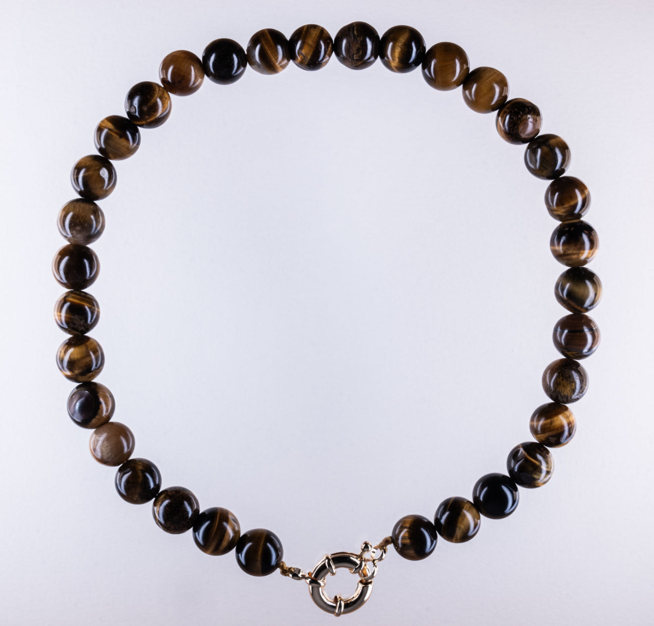 Back in stock - Polished Tiger’s eye  'Betty' Necklace