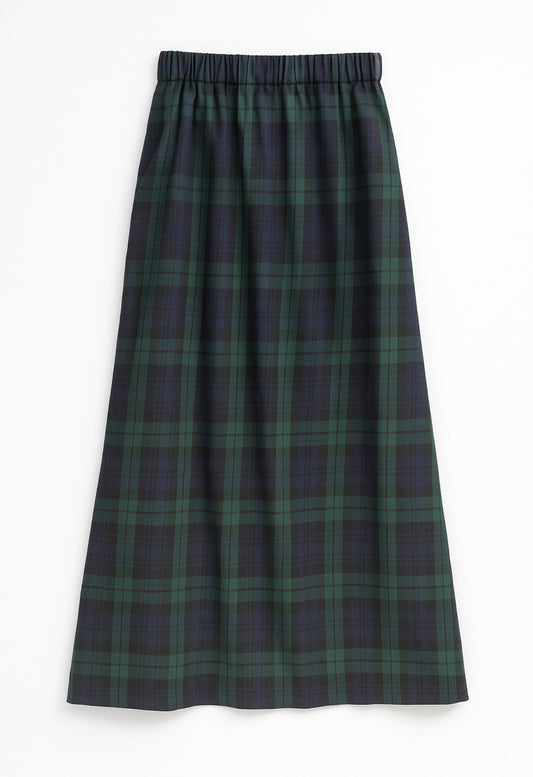 The Zadie Skirt in Black Watch Tartan