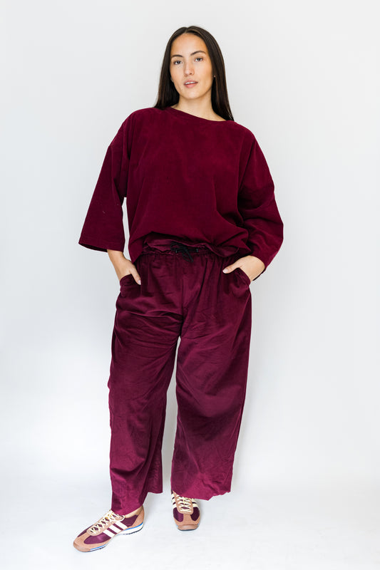 The Nell Trousers  in needle cord - Made to order in the UK