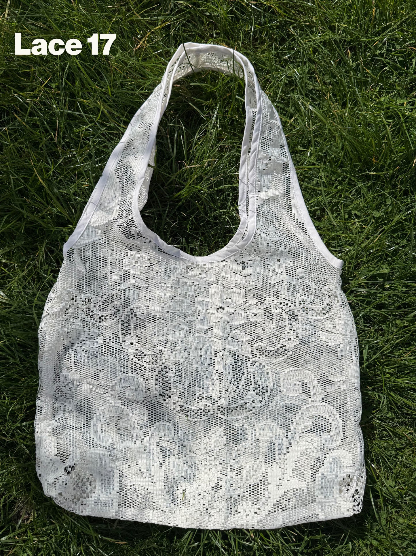 Vintage lace tote