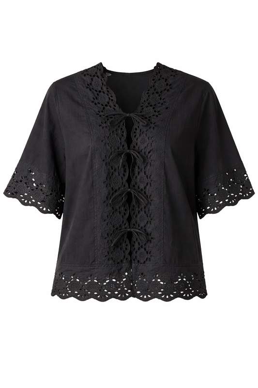 The Elodie tie front top