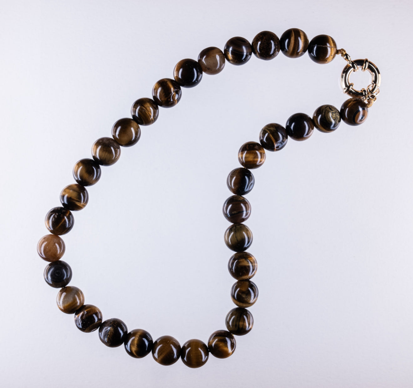 Back in stock - Polished Tiger’s eye  'Betty' Necklace