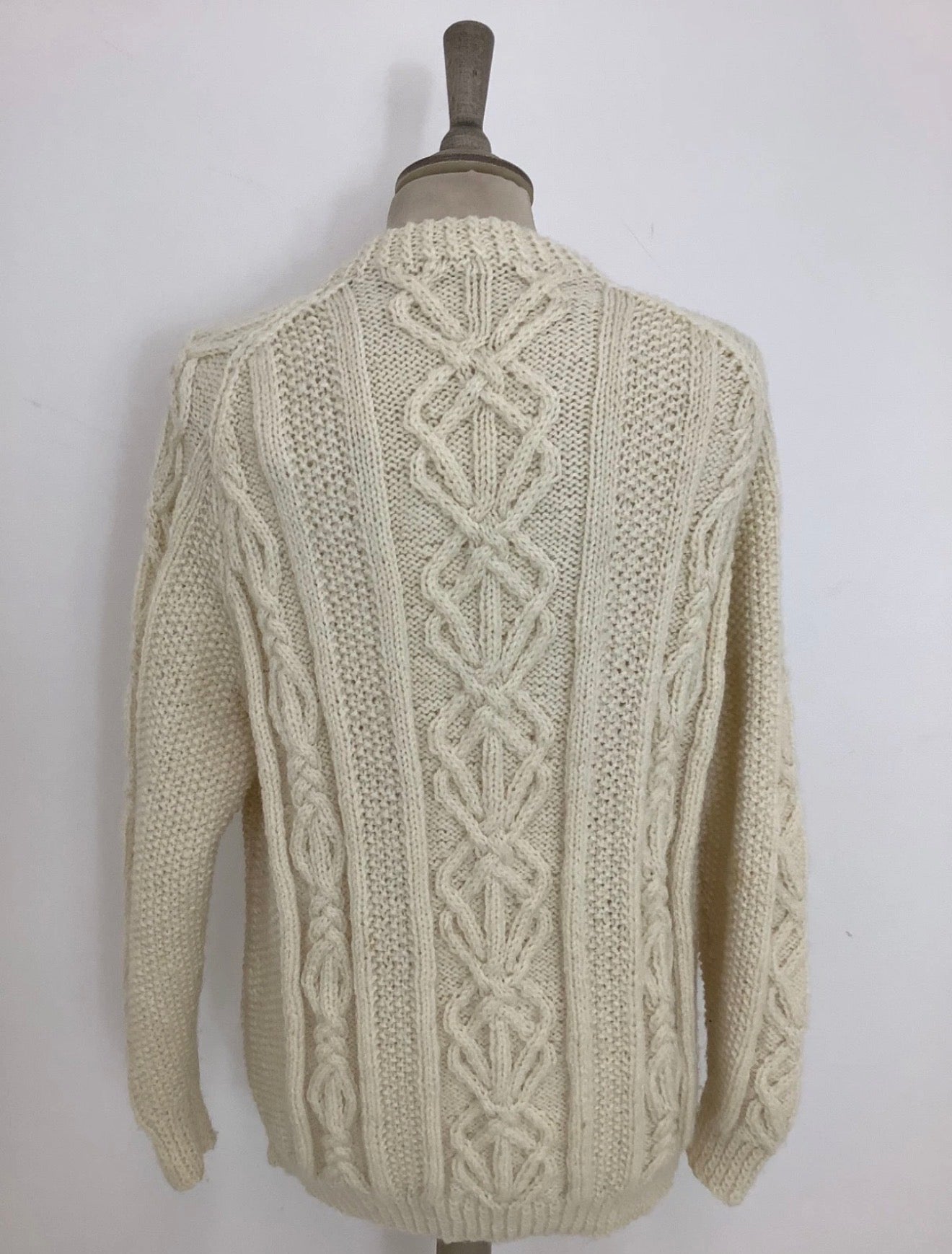 Vintage hand knit Aran jumper