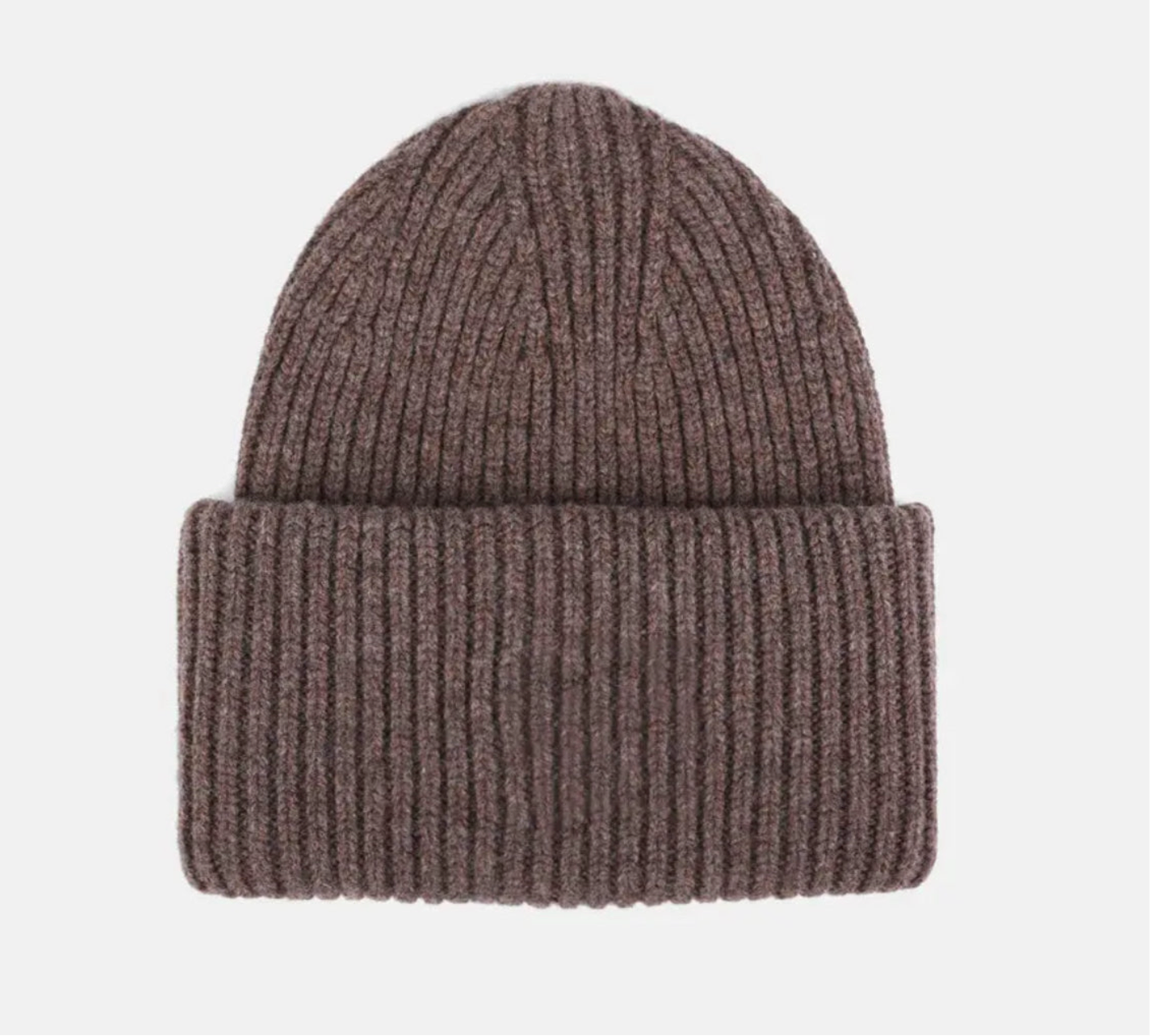 Chocolate Merino Wool Beanie