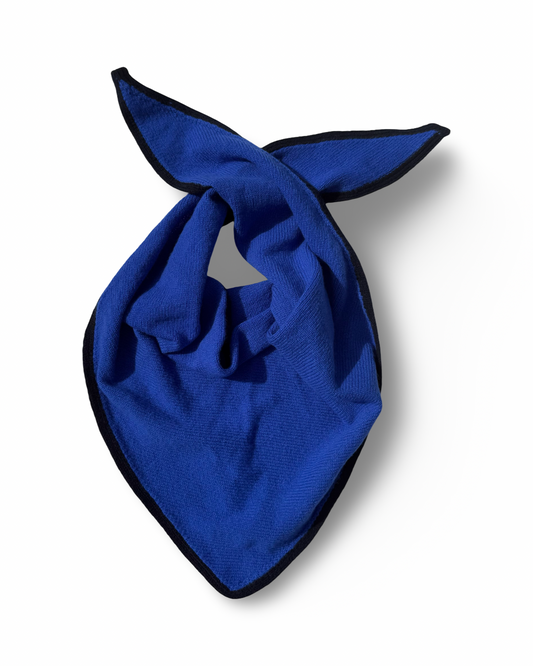Klein blue ‘Morven’ large Triangle Scarf