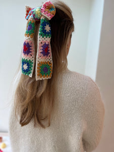 Tutti Frutti crochet hair bow