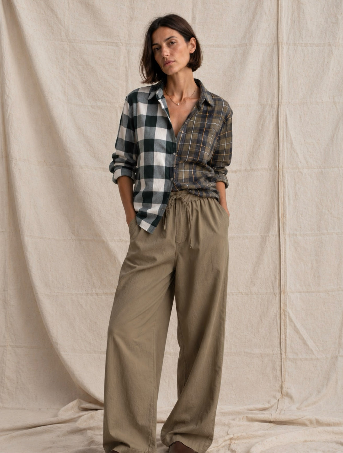 The Kelso reworked check shirt (S)