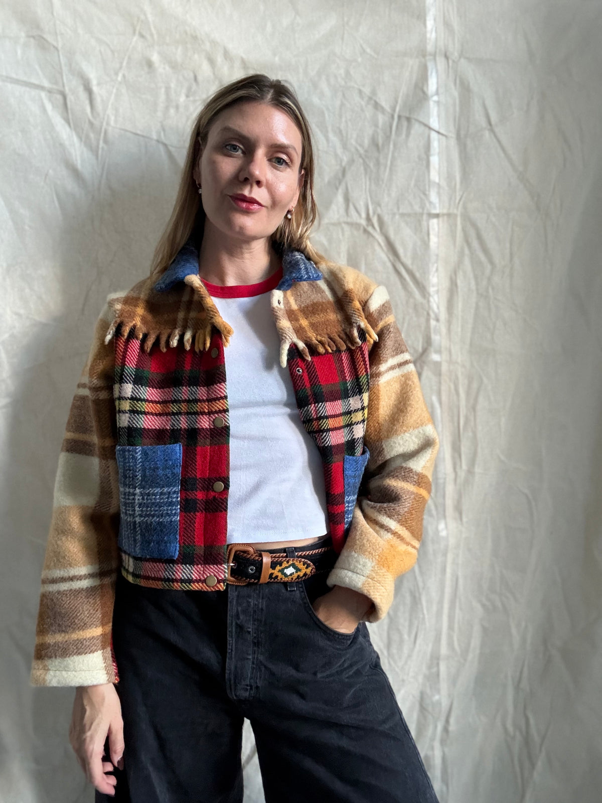 The Arisaig reworked tartan jacket (M)