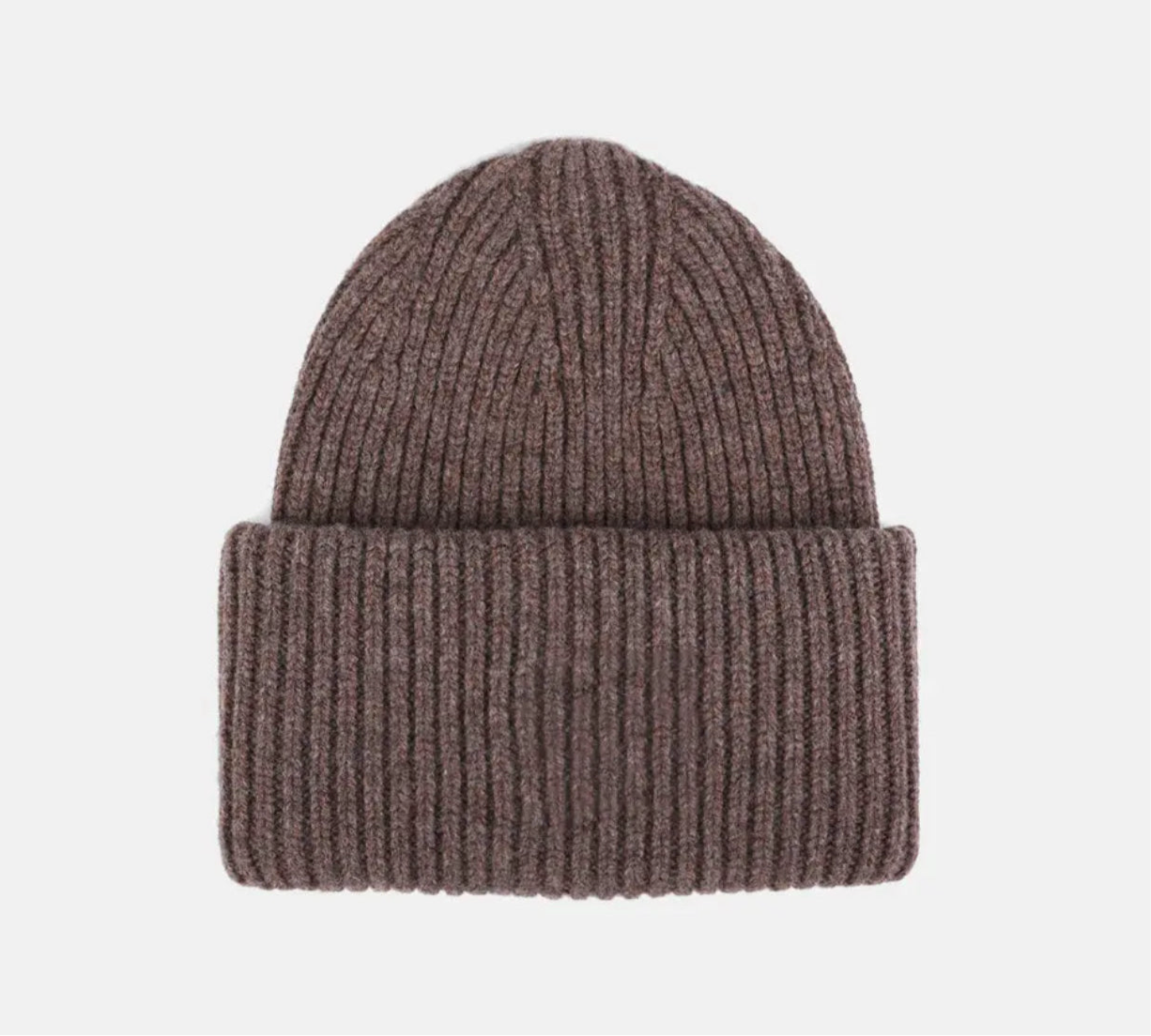 Chocolate Merino Wool Beanie