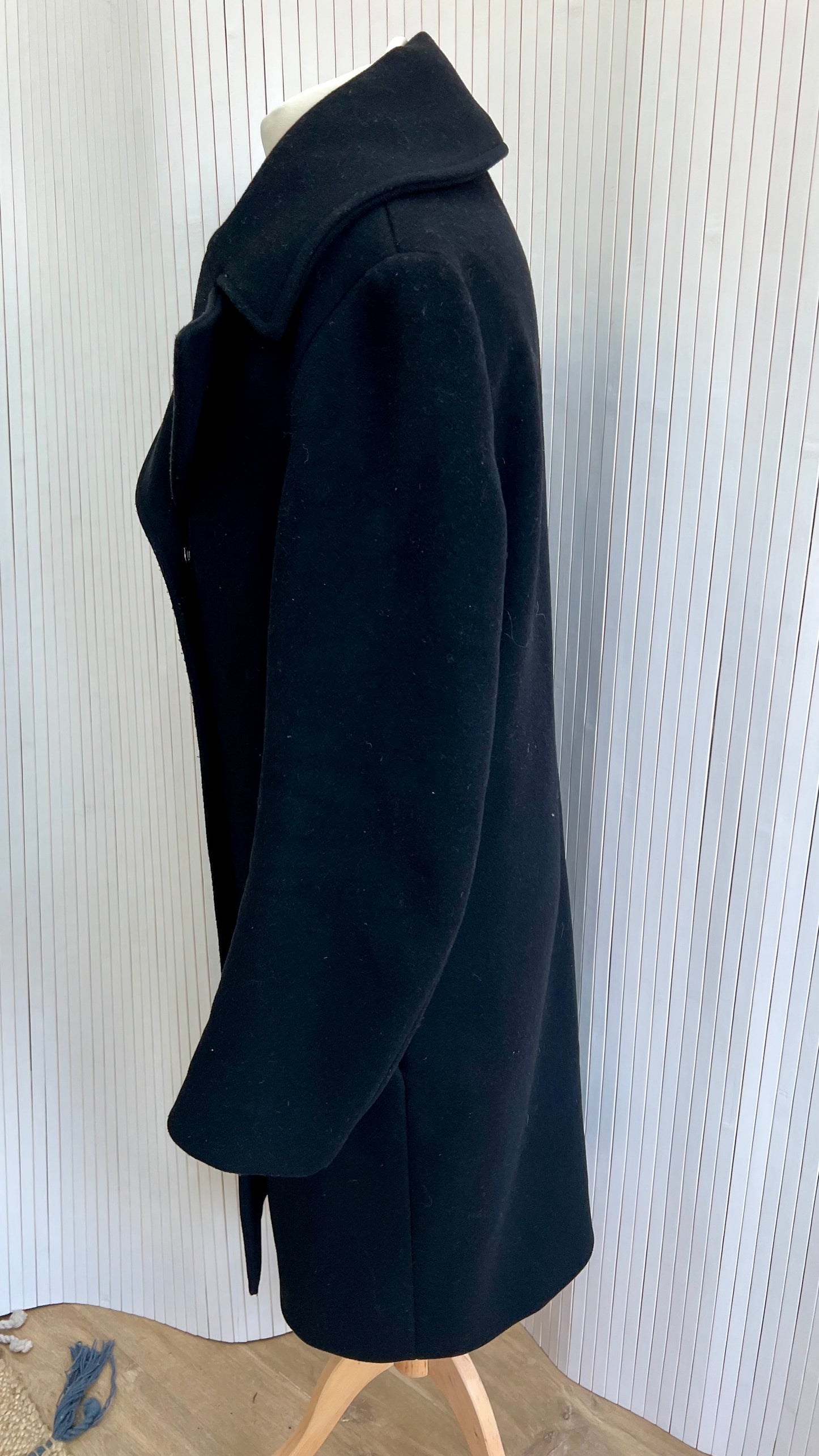 Acne studios black wool coat