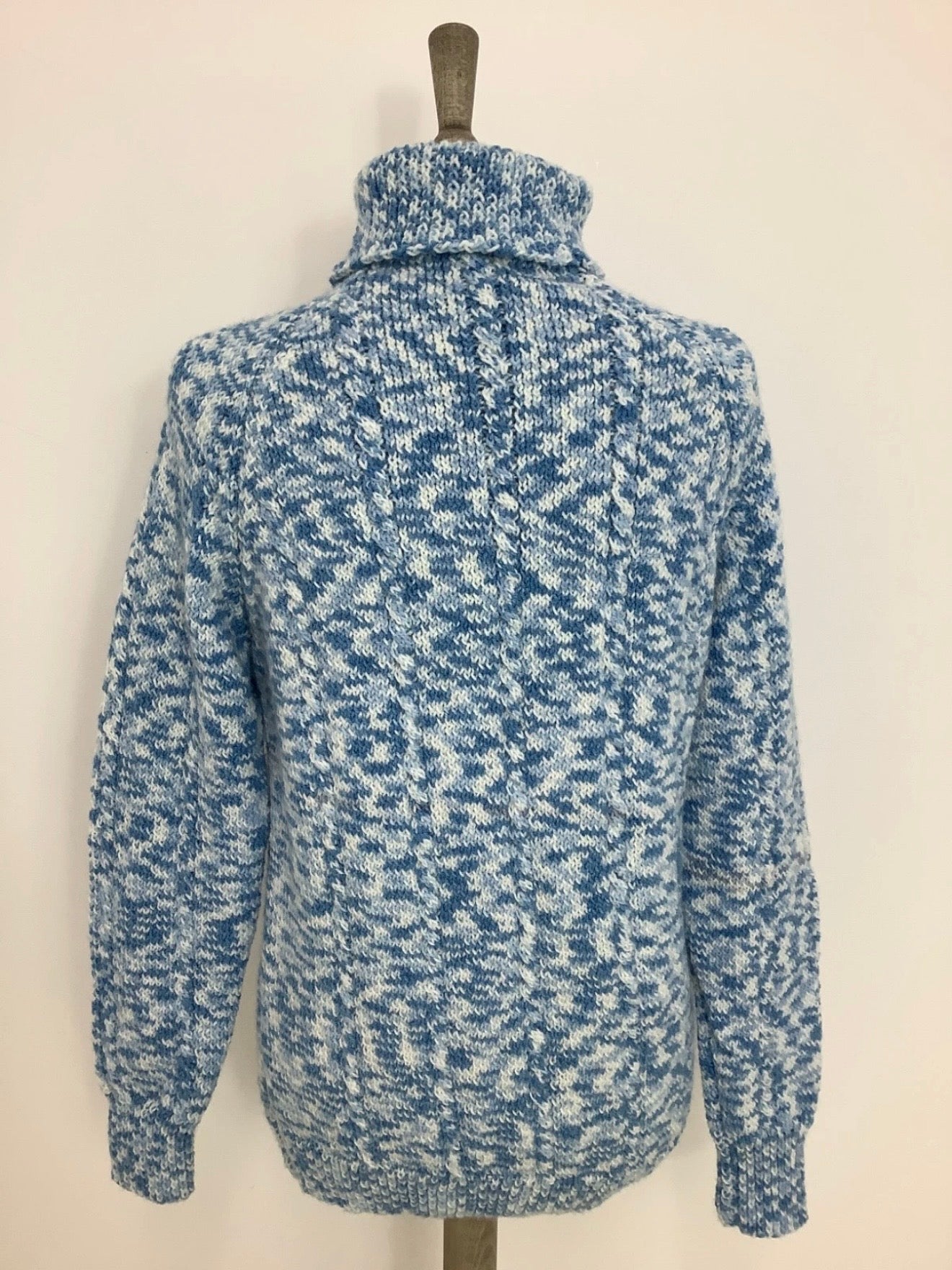 Vintage 1980s hand cable knit jumper